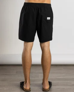 Rhythm Classic Linen Jam Shorts Vintage Black Clearance