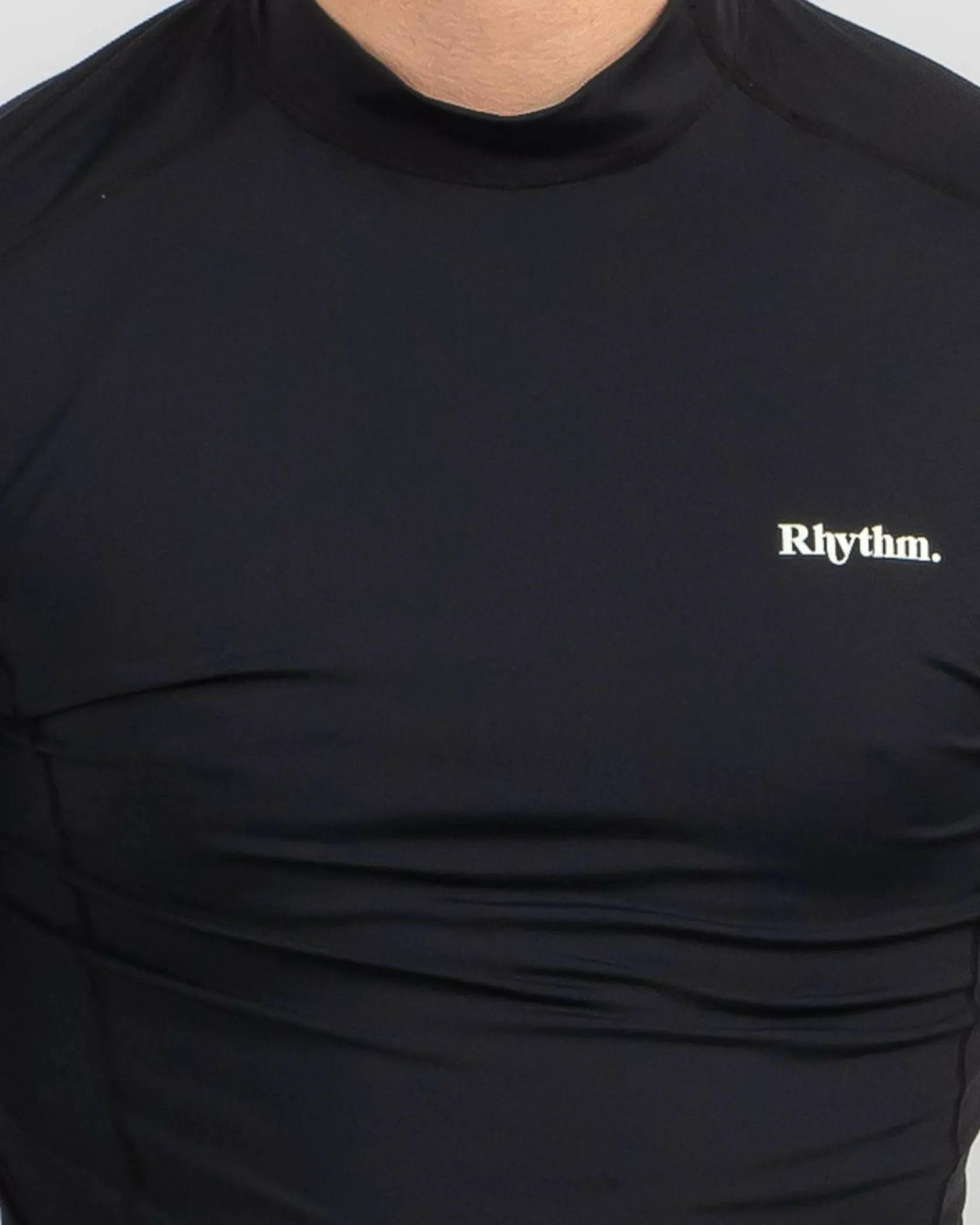 Rhythm Classic Long Sleeve Rash Vest Black Discount