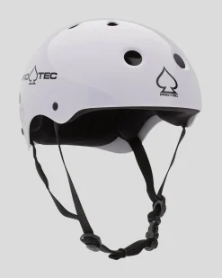 Pro Tec Classic Skate Helmet Gloss White Best