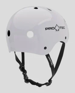 Pro Tec Classic Skate Helmet Gloss White Best