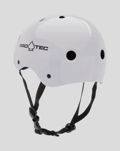 Pro Tec Classic Skate Helmet Gloss White Best