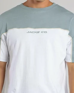 Jacks Cloudline T-Shirt White/ Sage Online