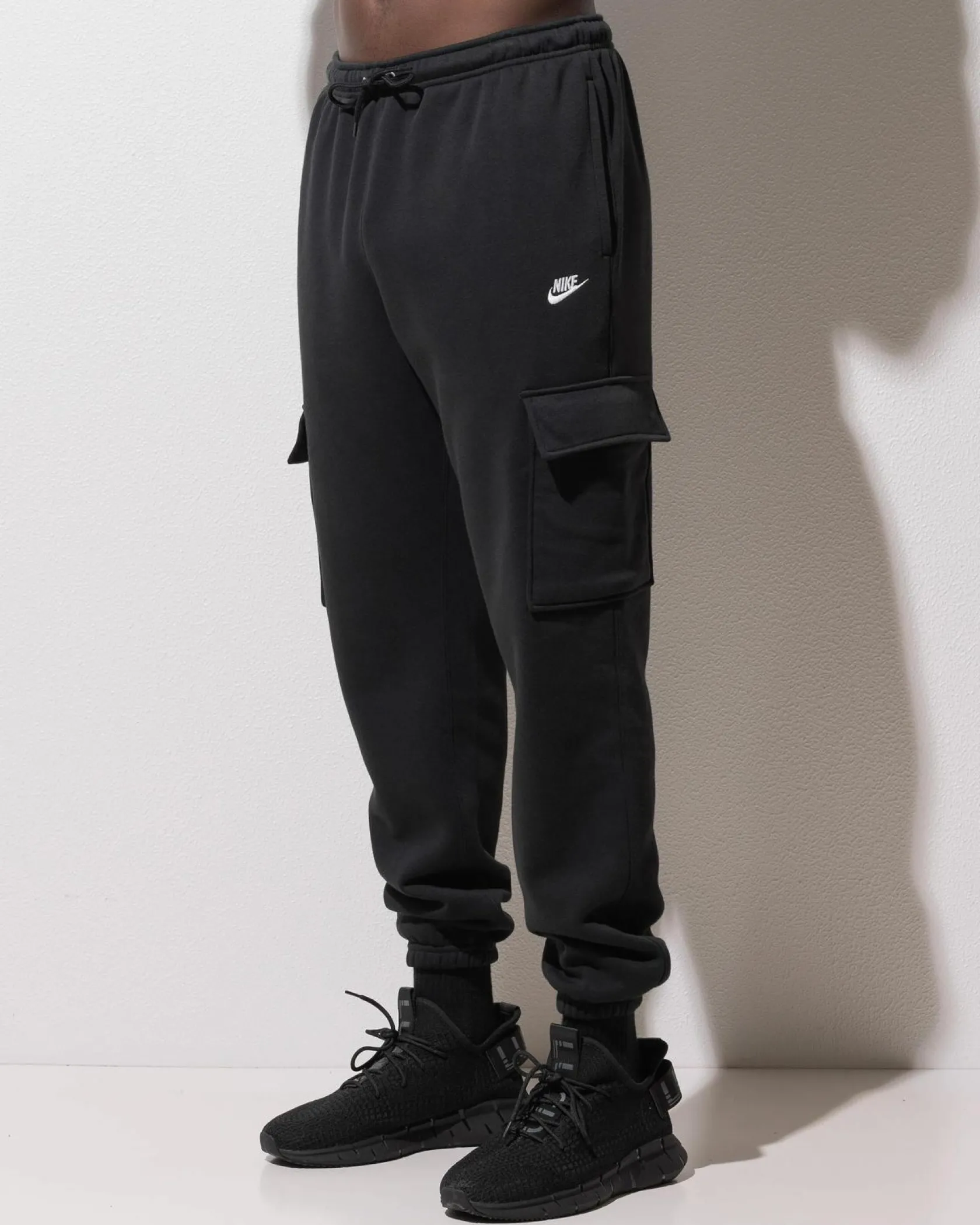 Nike Club Fleece Cargo Pants Black/black/white Discount