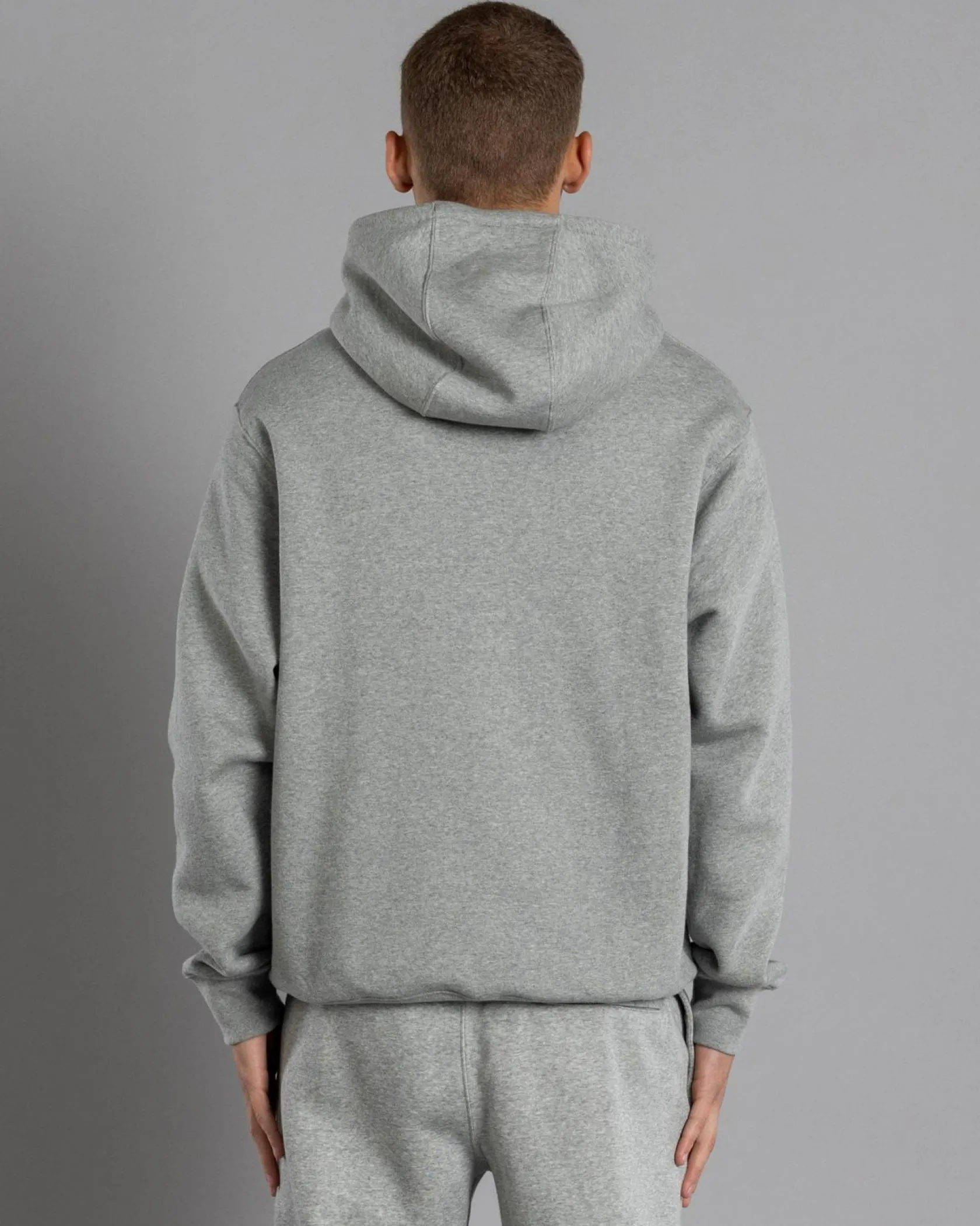 Nike Club Fleece Hoodie Dk Grey Heather/lt Smoke