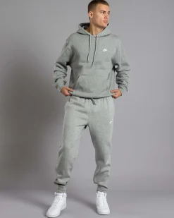 Nike Club Fleece Track Pants Dk Grey Heather/lt Smoke Sale