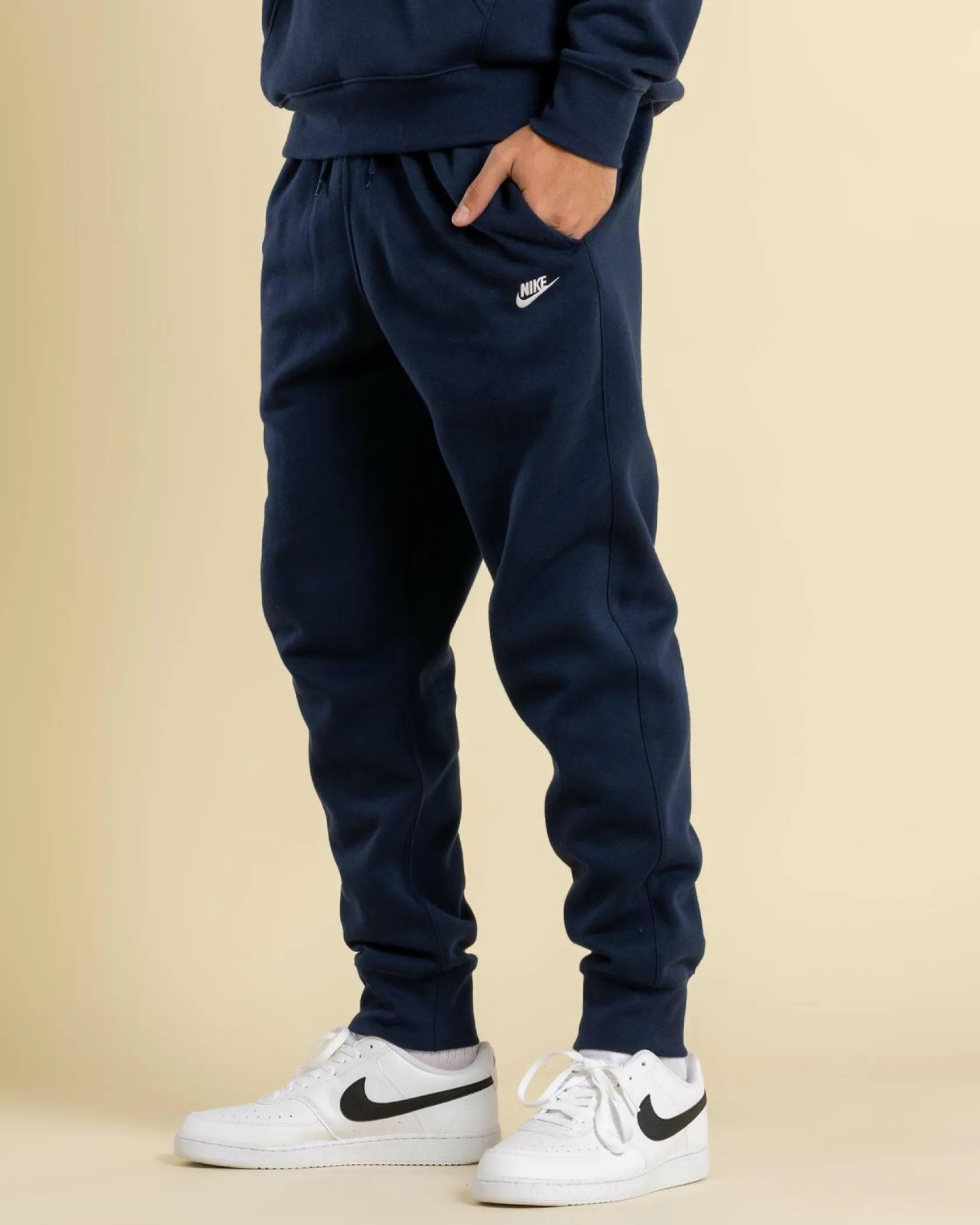 Nike Club Fleece Track Pants Obsidian/obsidian/white