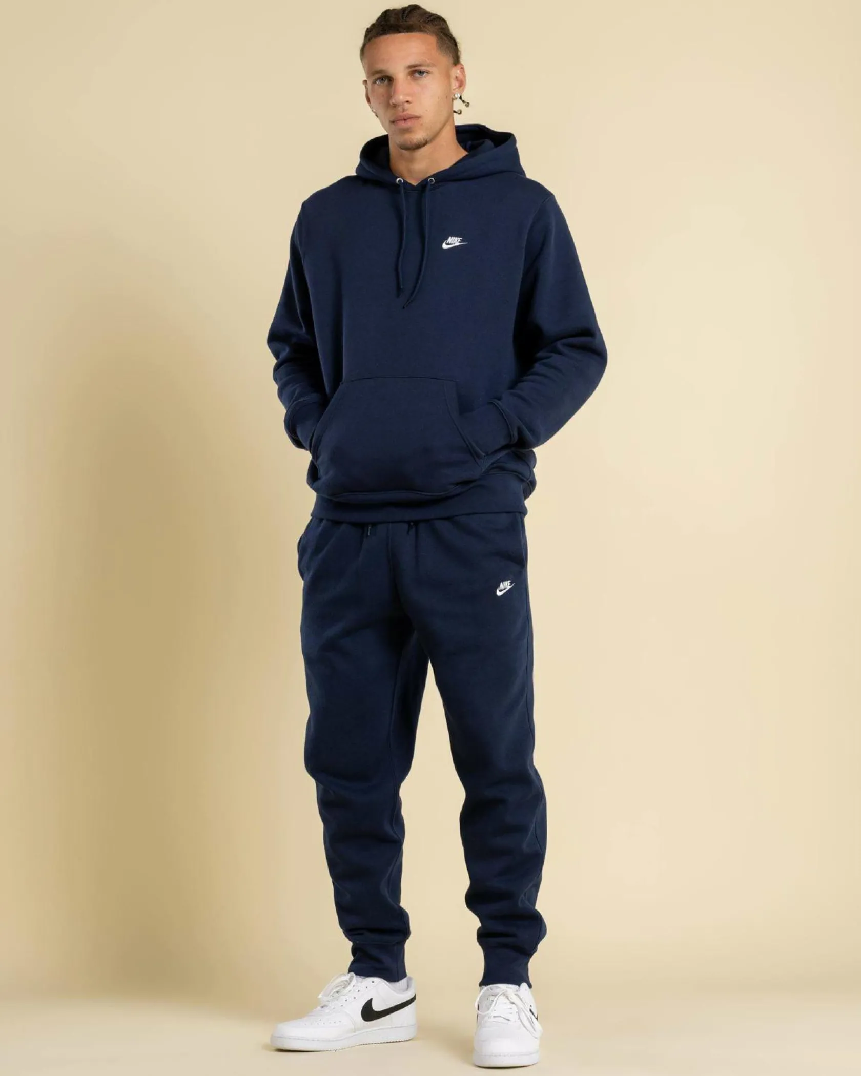 Nike Club Fleece Track Pants Obsidian/obsidian/white