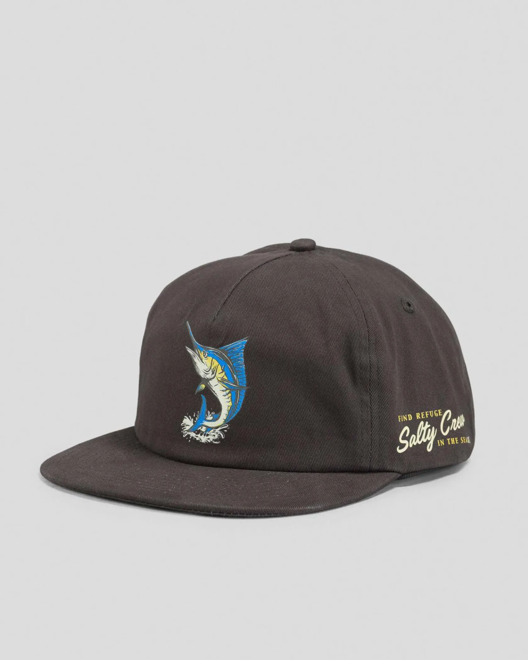 Salty Crew Coastal 5 Panel Cap Coal New