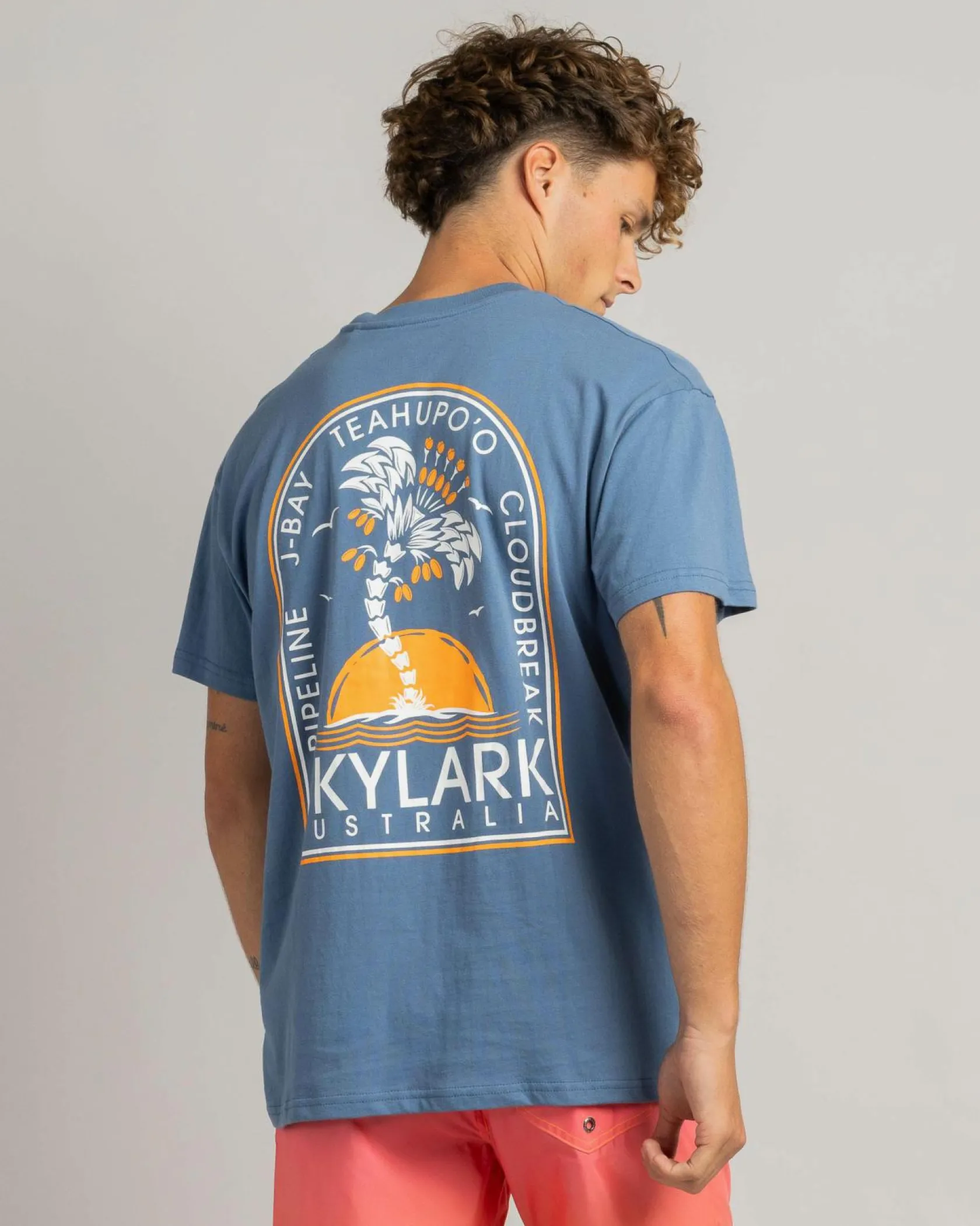 Skylark Coastal Rush T-Shirt Slate Blue Clearance
