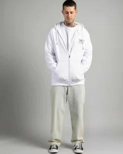 Rip Curl Cody Welsh Zip Thru Hoodie White Hot