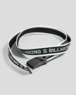 Billabong Cog Print Web Belt Black Outlet