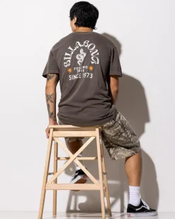 Billabong Coiled Premium T-Shirt Dark Brown