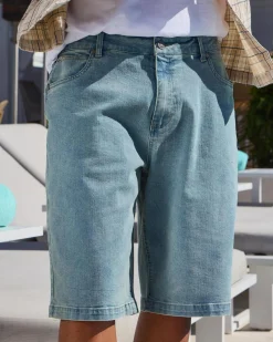 Dexter Collision Walk Shorts Blue Clearance
