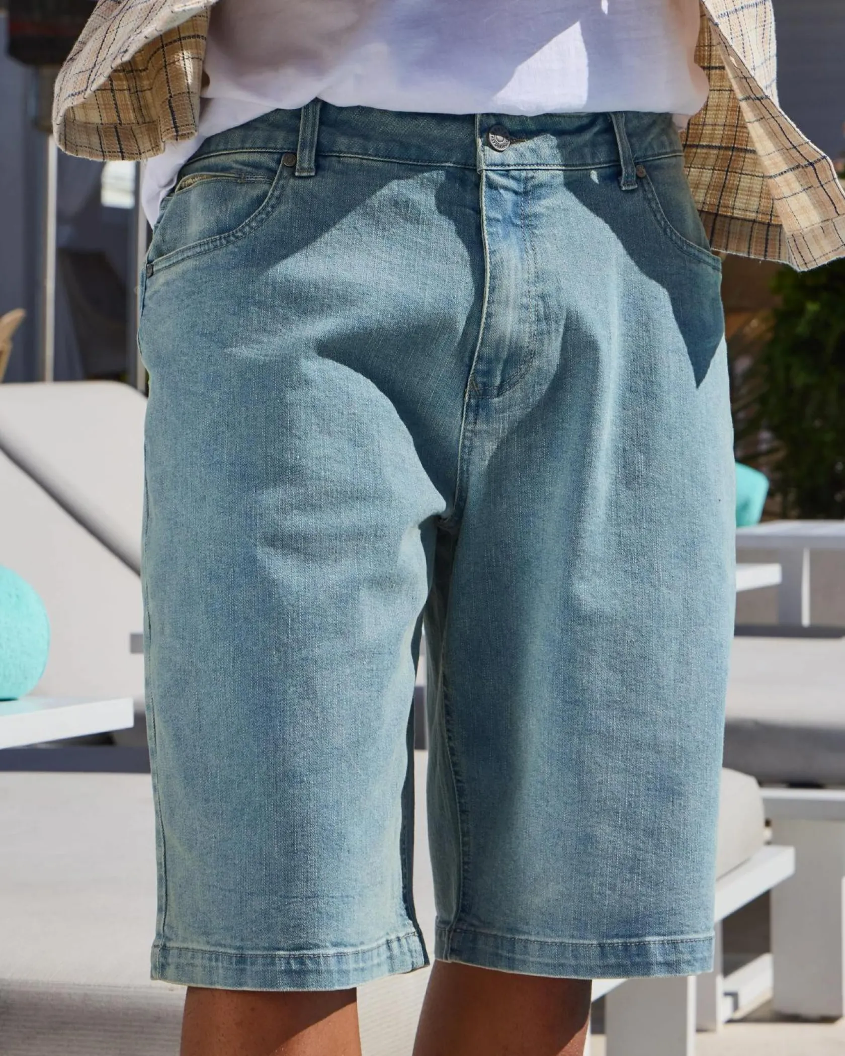 Dexter Collision Walk Shorts Blue Clearance