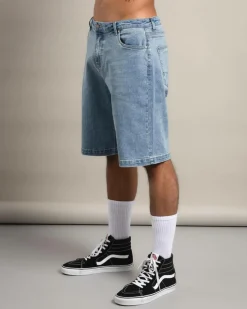 Dexter Collision Walk Shorts Blue Clearance