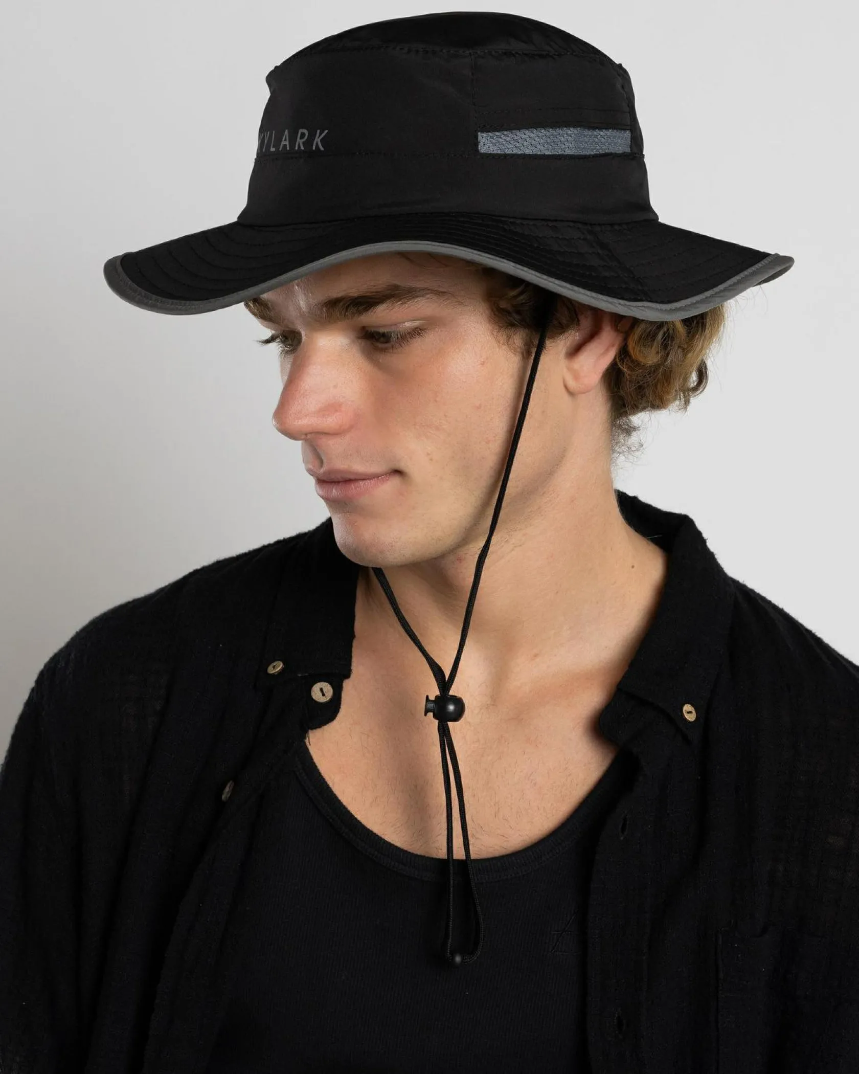 Skylark Combat Wide Brim Hat Black/charcoal Clearance