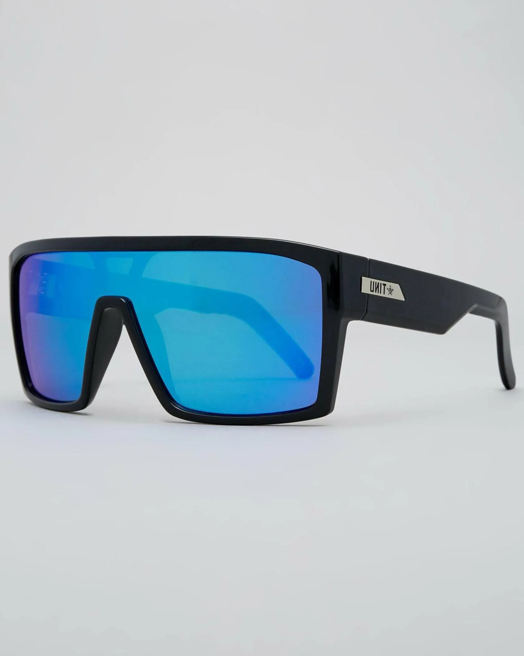 Unit Command Polarised Sunglasses Black/blue Polar Clearance