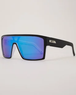 Unit Command Polarised Sunglasses Matte Black/white Polar Hot