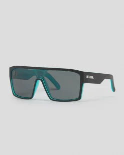 Unit Command Polarised Sunglasses Black/teal Outlet