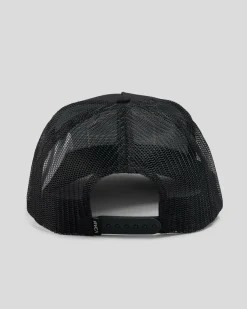RVCA Commonwealth Curved Trucker Cap Black Outlet