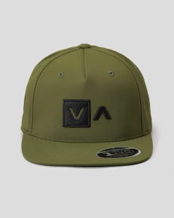 RVCA Commonwealth Deluxe Snapback Cap Military New