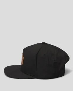 RVCA Commonwealth Deluxe Snapback Cap Black Hot