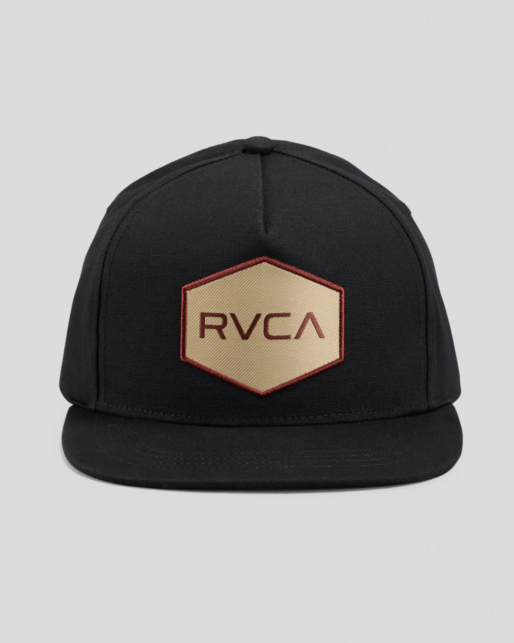 RVCA Commonwealth Patch Snapback Cap Black New