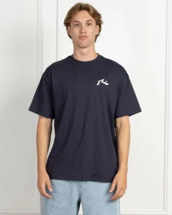 Rusty Competition T-Shirt Navy Blue Hot