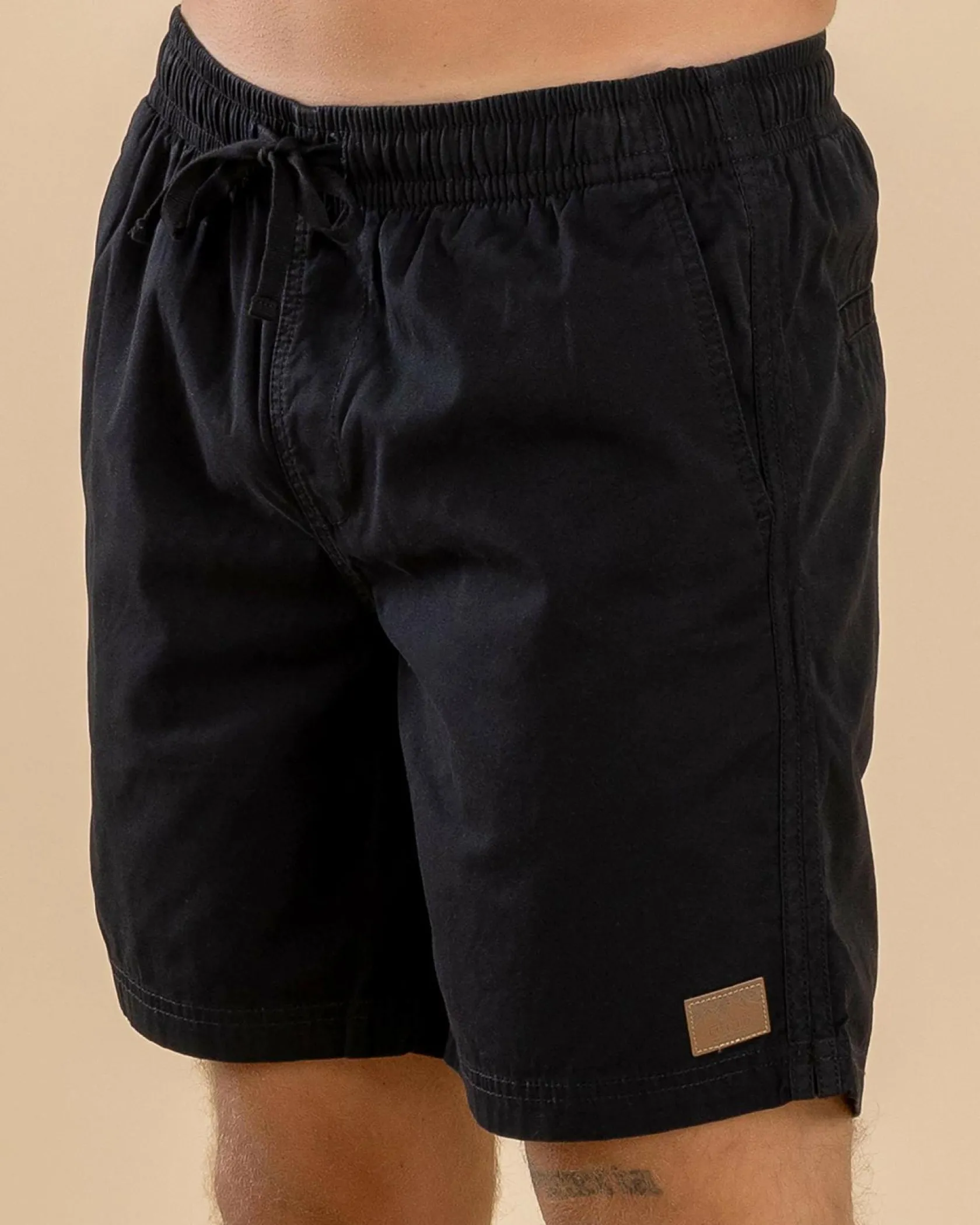 Lucid Conclude Elastic Waist Shorts Black Clearance