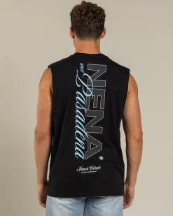 Nena & Pasadena Conclude Relaxed Muscle Tank Jet Black Online