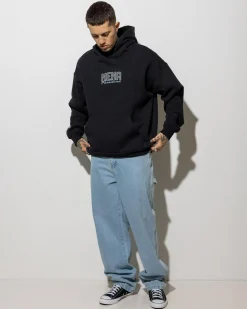 Nena & Pasadena Contained Relaxed Hoodie Anthracite Black Online
