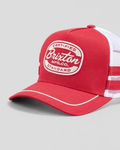 Brixton Copley Trucker Cap Red/white Hot