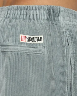 S-Double Cord Coast Shorts Washed Steel Sale