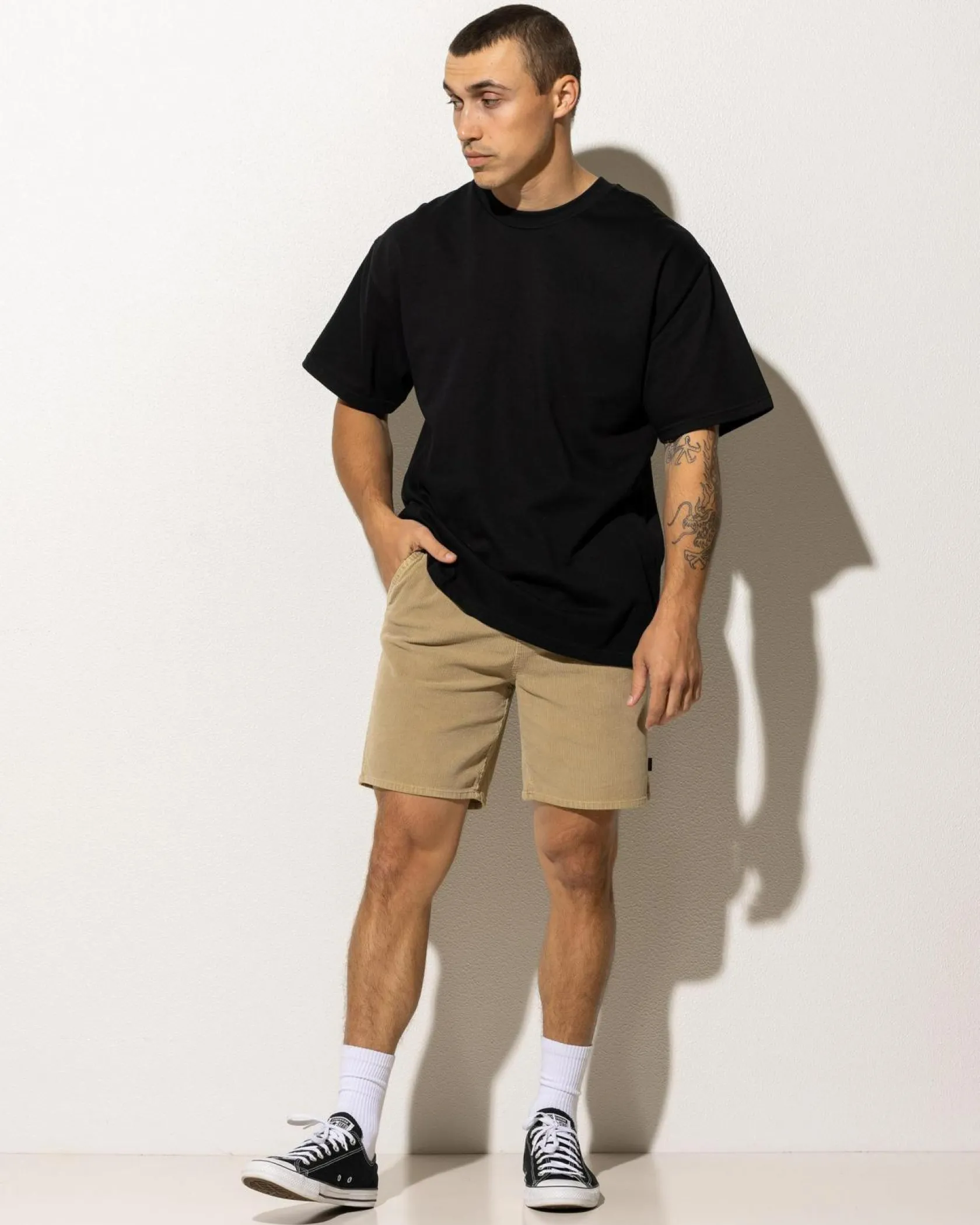 Silent Theory Cord Shorts Tan Outlet