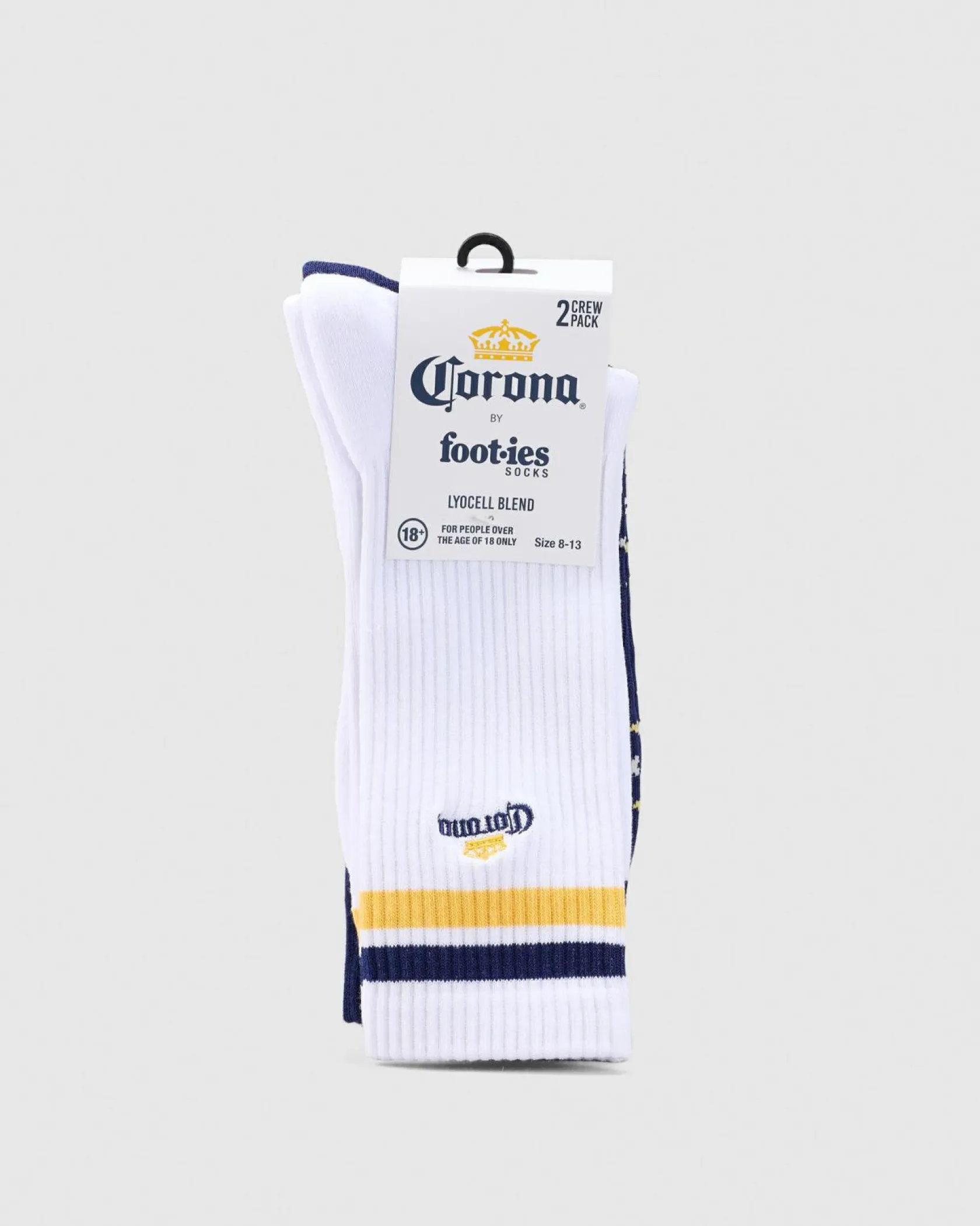 FOOT-IES Corona Good Vibes Sneaker Sock 2 Pack White/navy Online