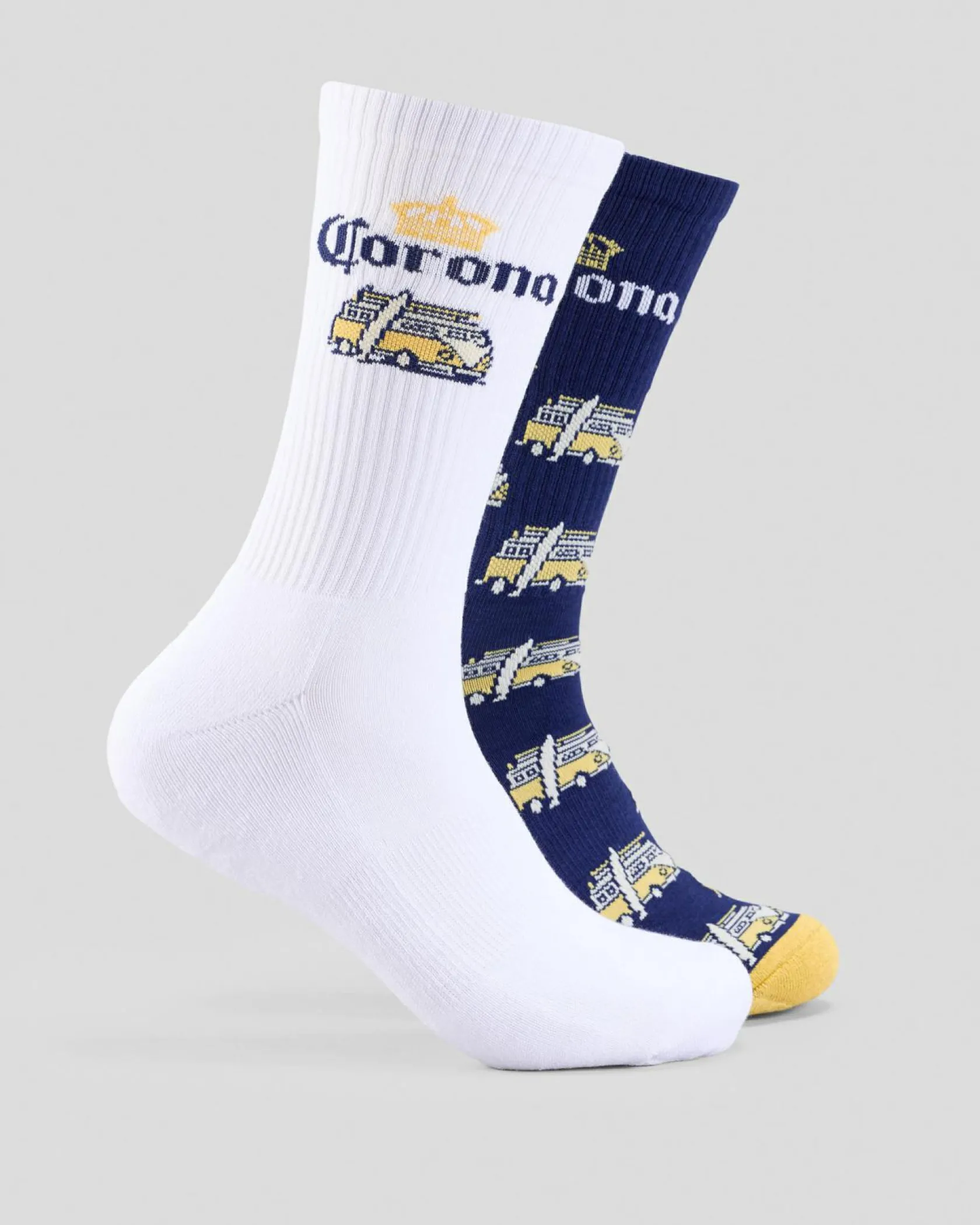 FOOT-IES Corona Kombi Sneaker Sock 2 Pack White/navy Outlet
