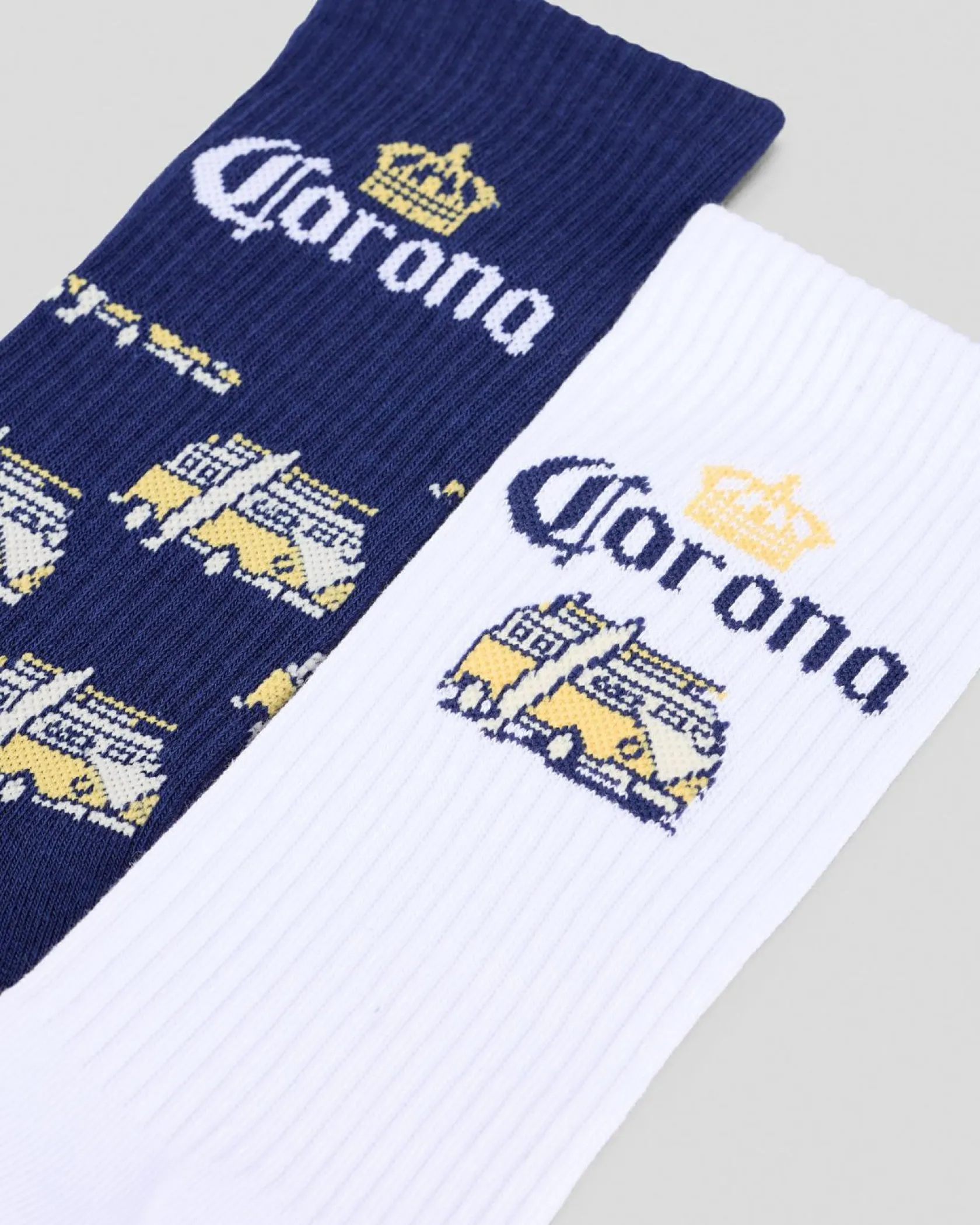 FOOT-IES Corona Kombi Sneaker Sock 2 Pack White/navy Outlet