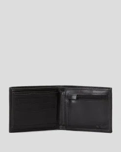 Rip Curl Corpowatu RFID 2 in 1 Leather Wallet Black Outlet