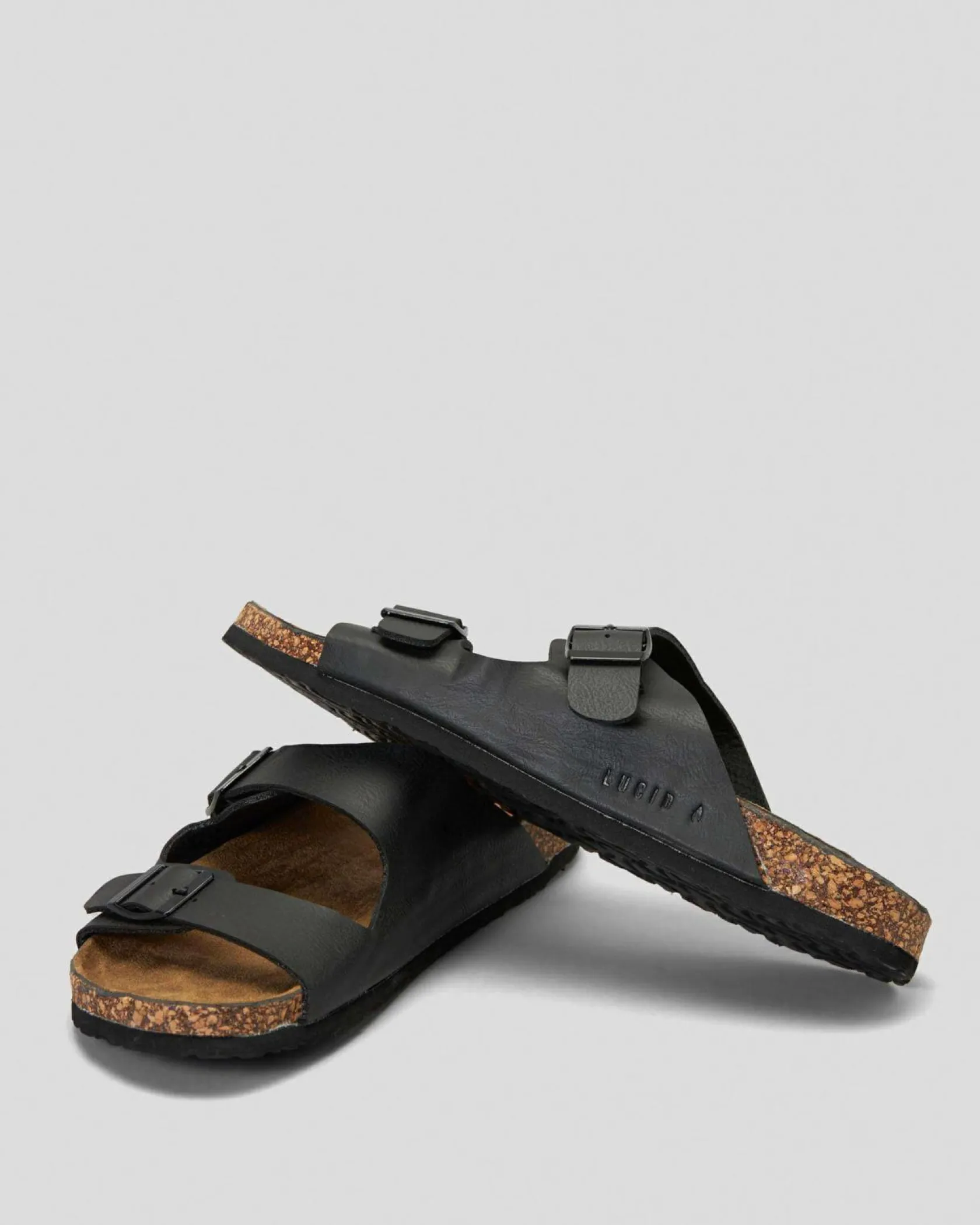 Lucid Cortina Sandals Black Pu Outlet