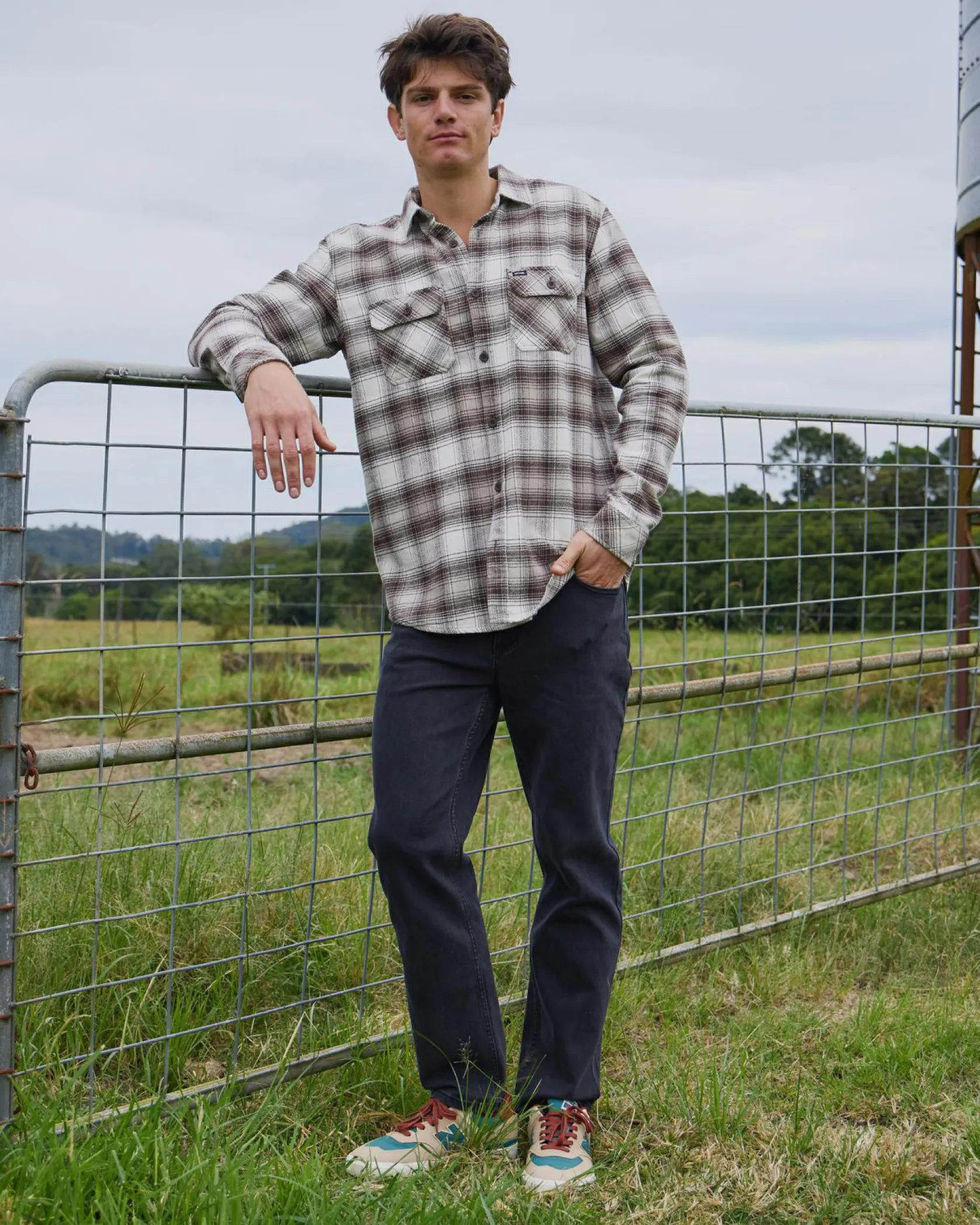 Rip Curl Count Flanno Shirt Coffee Hot