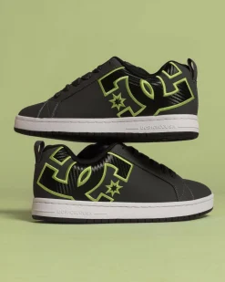 DC Shoes Court Graffik Shoes Grey/black/green Sale