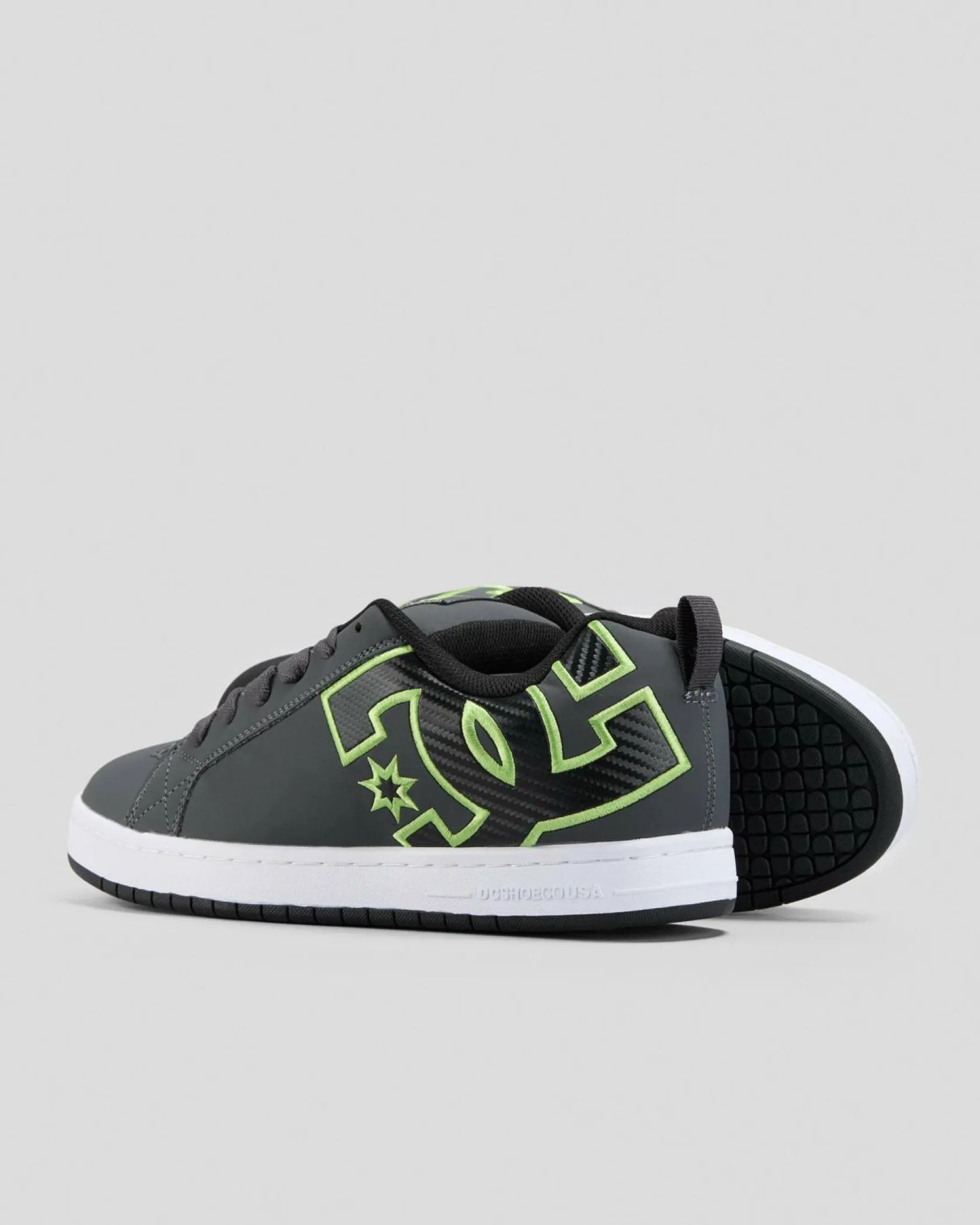 DC Shoes Court Graffik Shoes Grey/black/green Sale