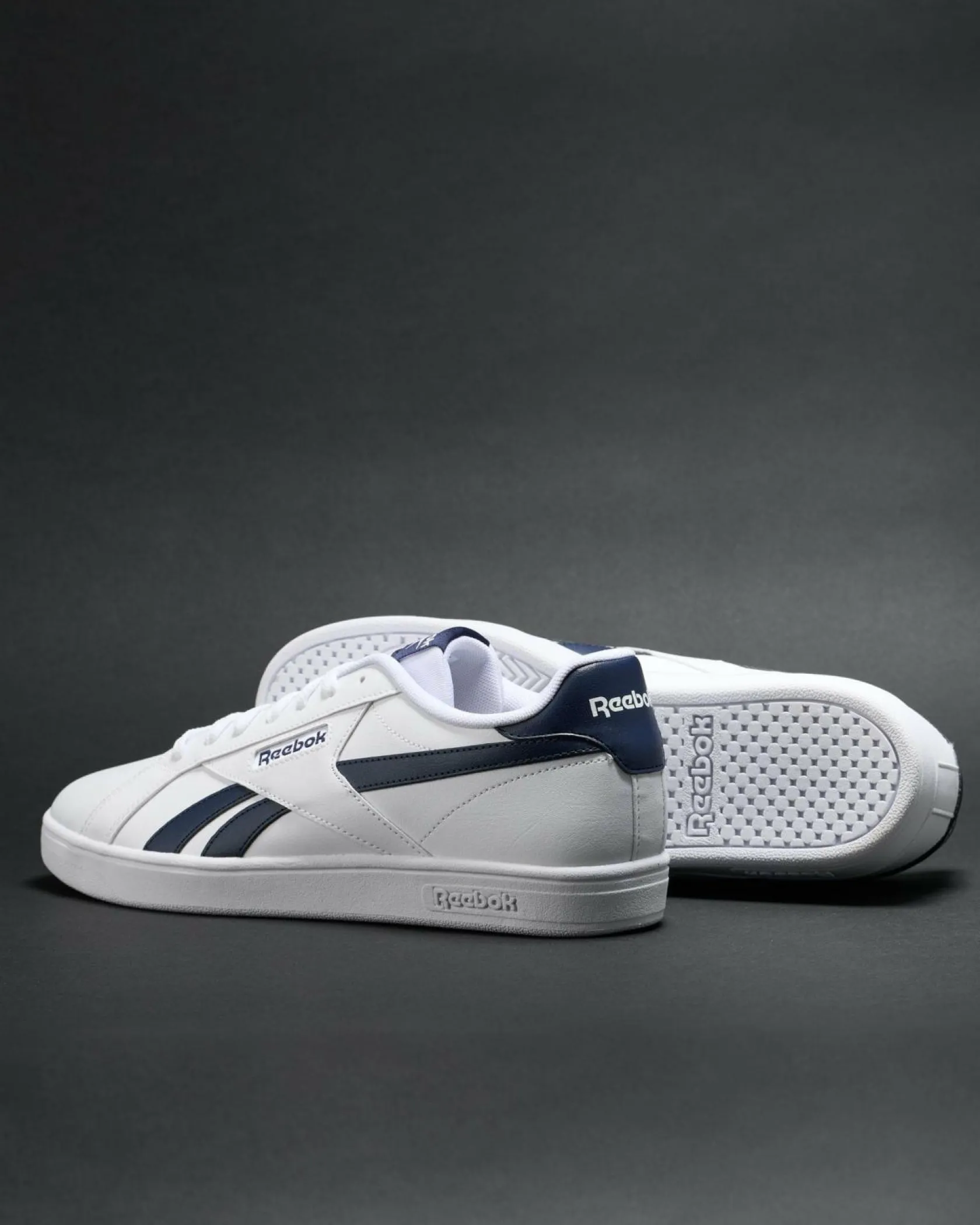 Reebok Court Retro Shoes Ftwwht/vecnav/vecnav Clearance