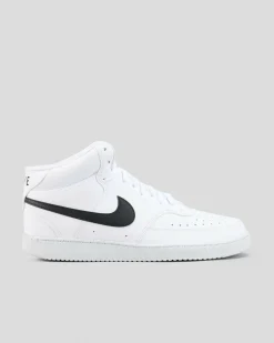 Nike Court Vision Mid Next Nature Shoes White/black-white Discount