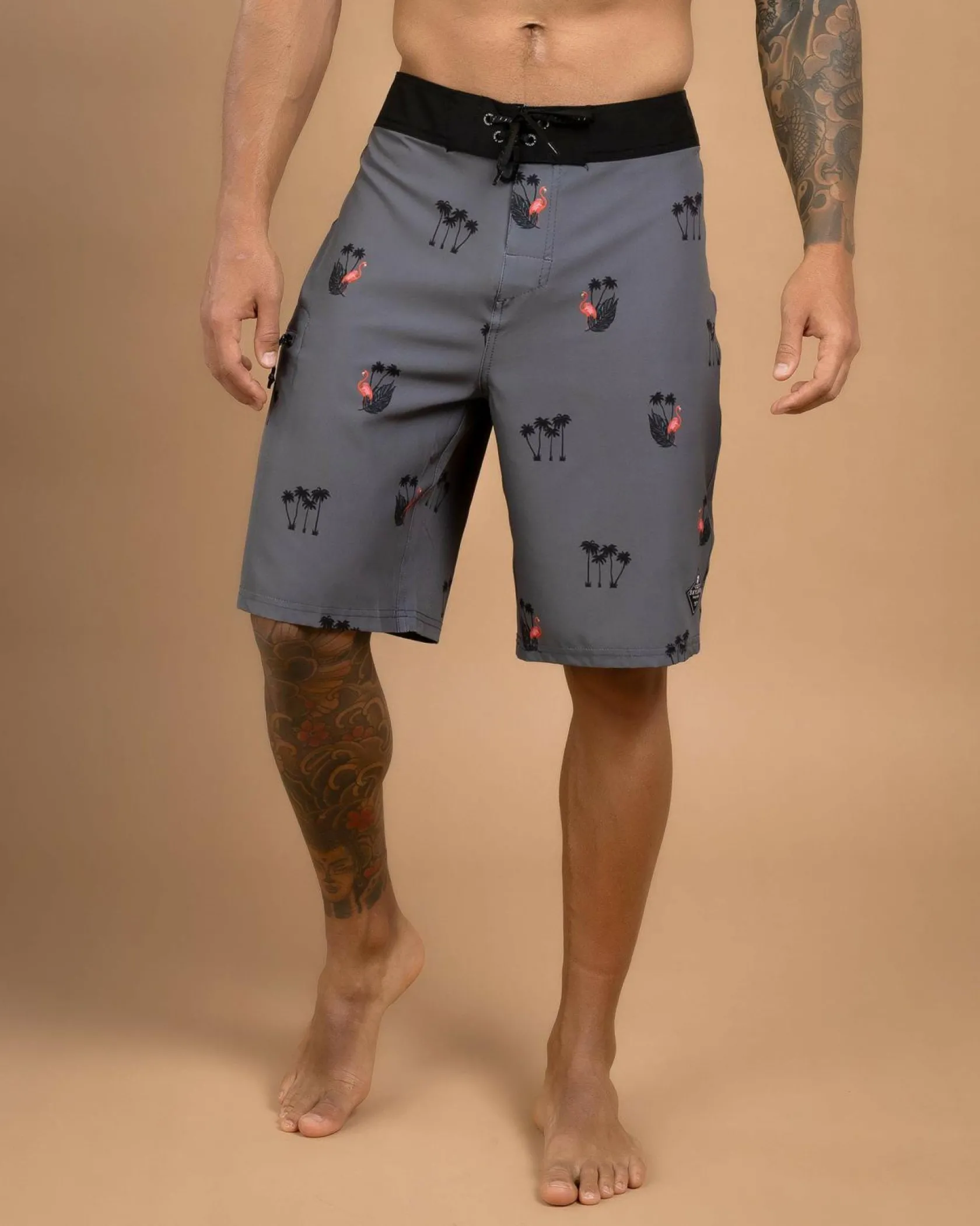 Skylark Cove Board Shorts Grey Hot