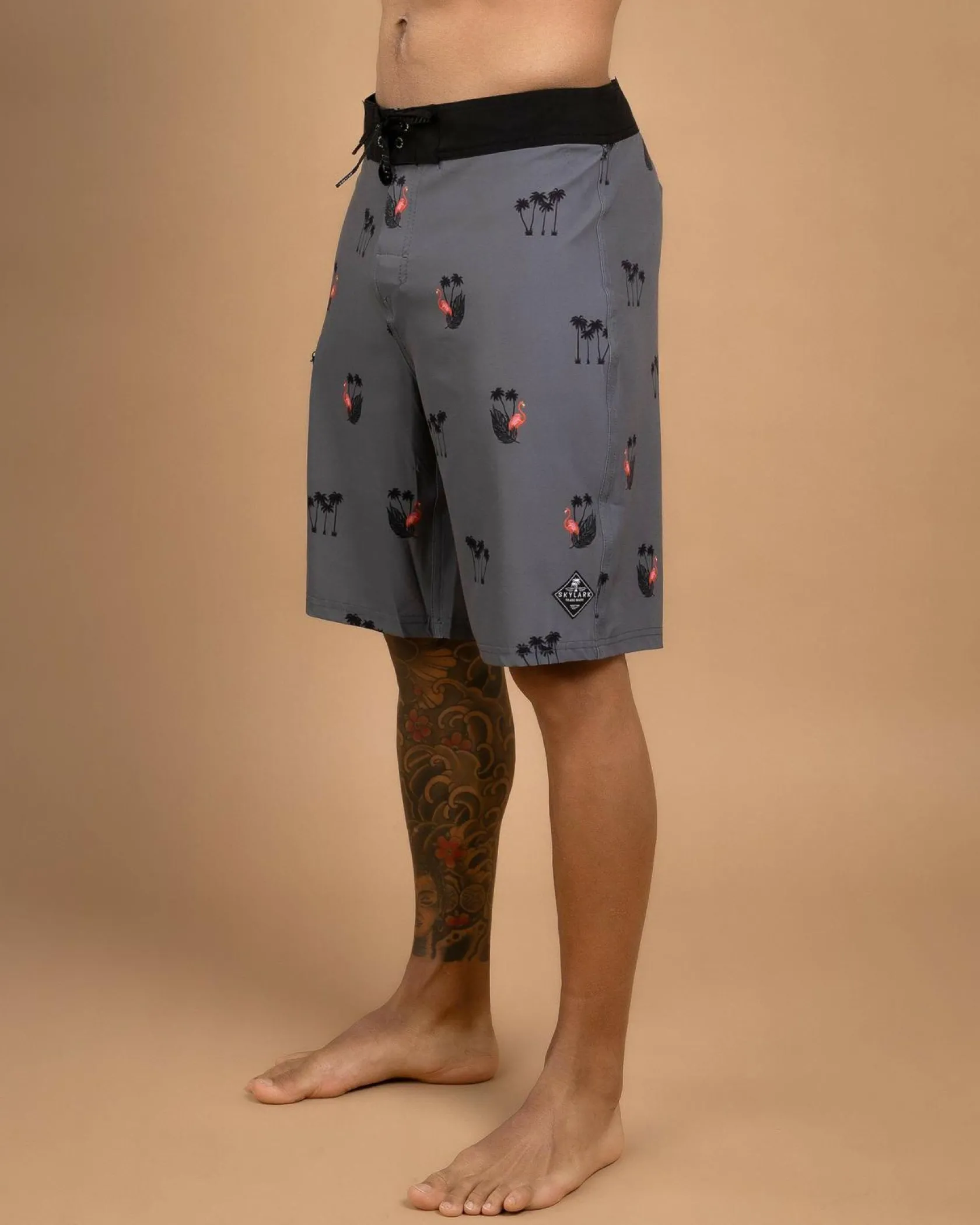 Skylark Cove Board Shorts Grey Hot