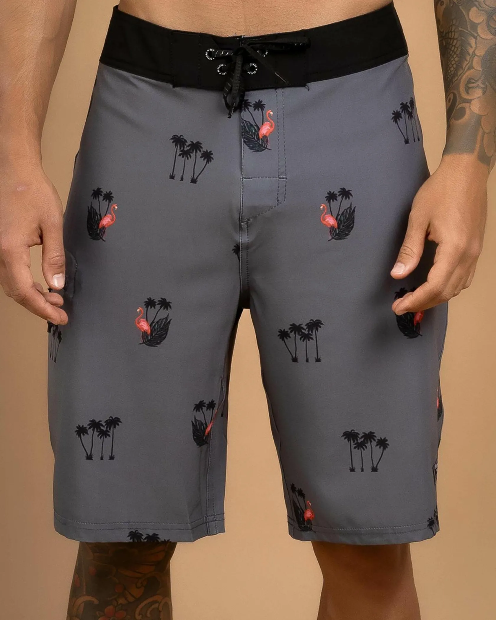Skylark Cove Board Shorts Grey Hot