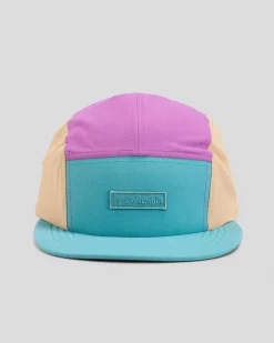 Columbia Creek Side 5 Panel Cap Teal/razzle/canoe Hot