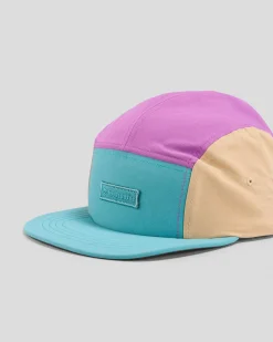 Columbia Creek Side 5 Panel Cap Teal/razzle/canoe Hot