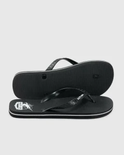 Salty Life Crested Thongs Black/white Discount